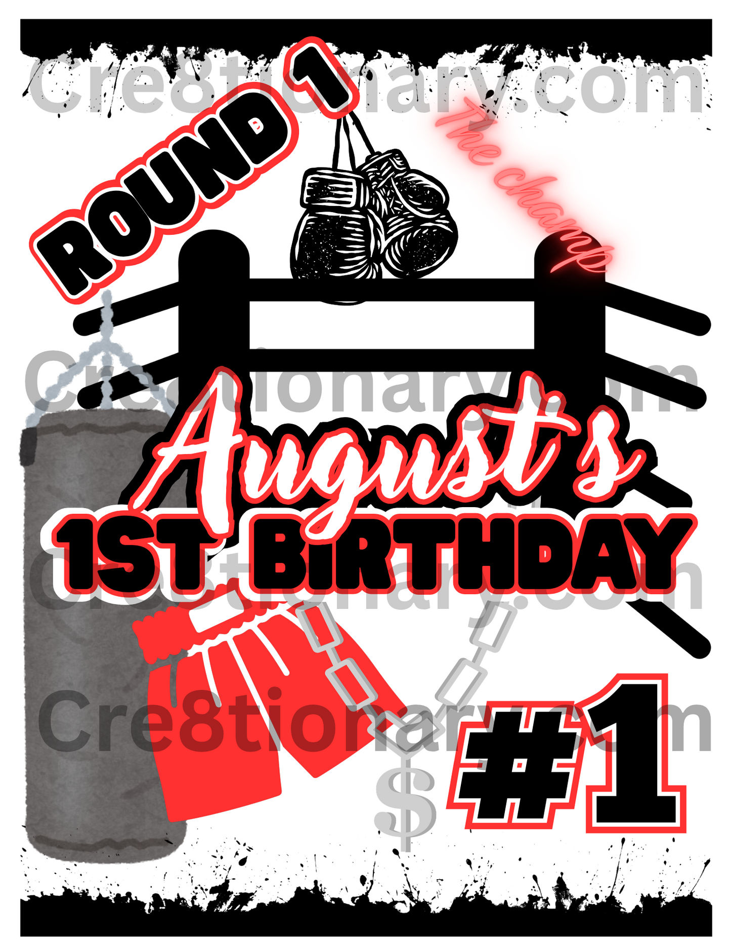 "Birthday Knockout: Round 1 Fight Night Template"